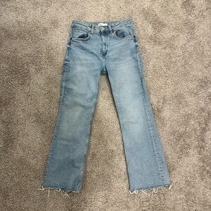 Zara Light Blue Flare Jeans
